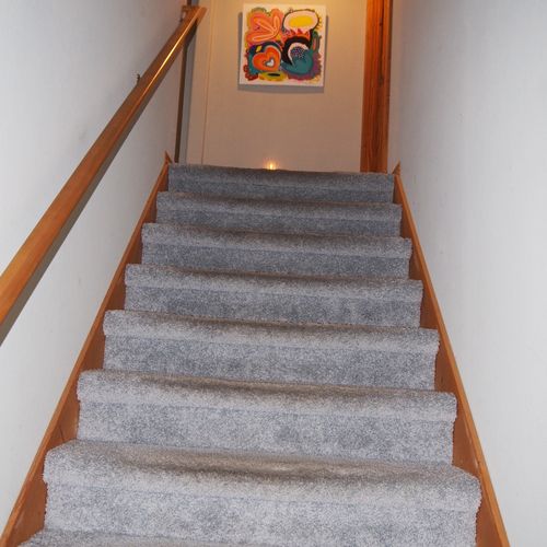 Stairs:  stairs up to the second floor. All photos from this point on are from the second floor.