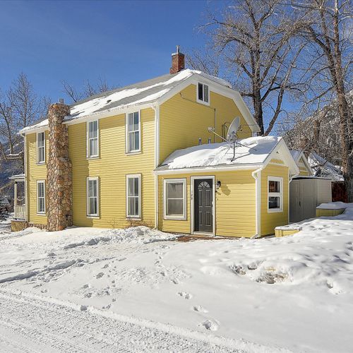 Be sure to stop and marvel at the original stone chimney.