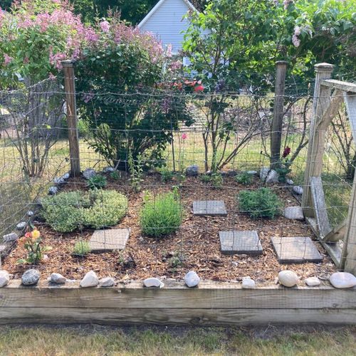 Exterior:  the herb garden. Guests are very welcome to use the fresh herbs!