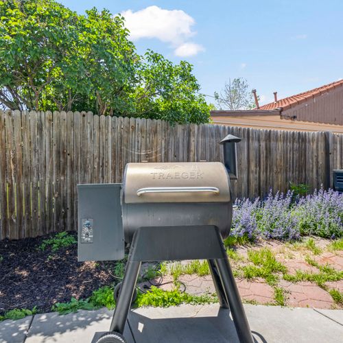 Bbq fun in the sun—right on your private patio.