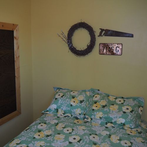 Bedroom:  features a full-size bed.