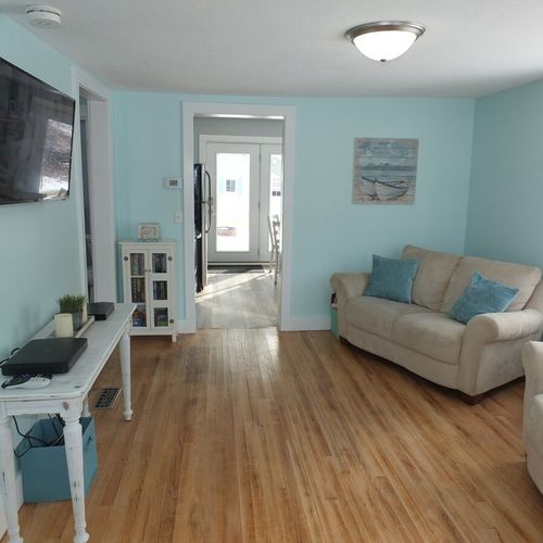 Overall:  an overview of the living room.