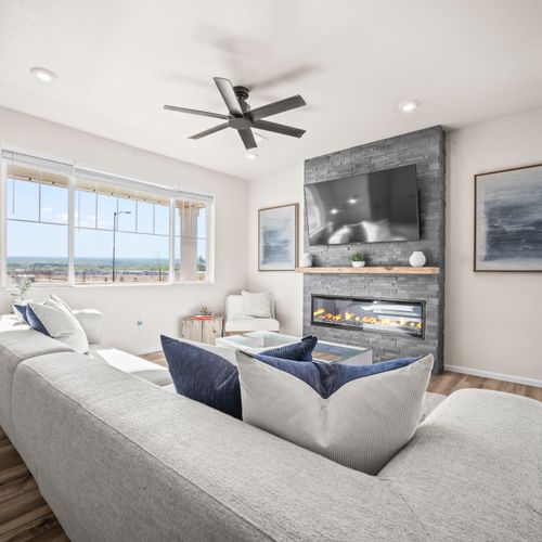 A light-filled living room that connects seamlessly with the outdoors.