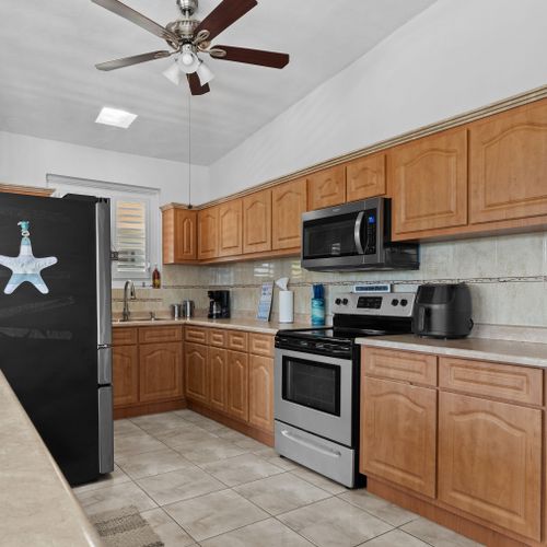 Whip up a feast! Fully equipped kitchen ready for your culinary adventures.