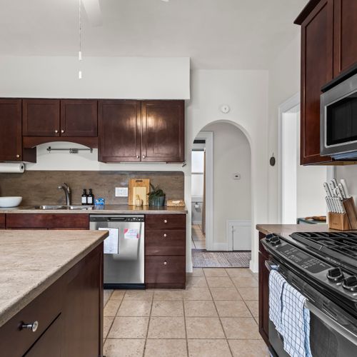 Enjoy the practicality of the main kitchen where everything is thoughtfully arranged.