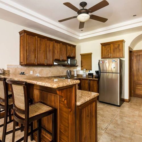 This breakfast bar is a great place to eat in the morning.