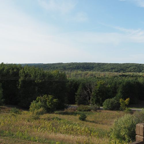 Exterior:  the road (grace road) in front of the house and the surrounding hills.