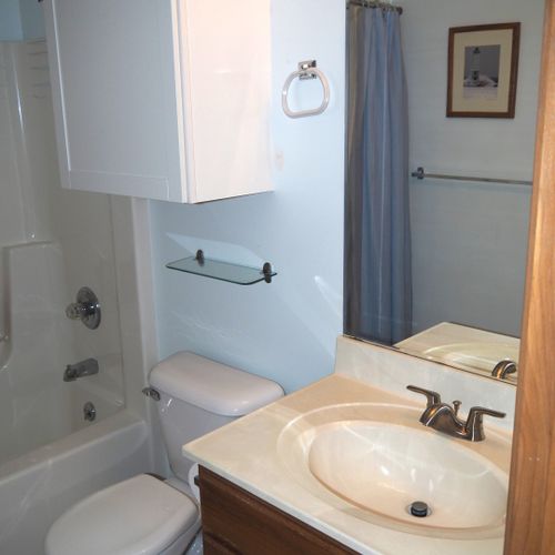 Bathroom #1 (main floor):  full-size bathroom on the main floor.