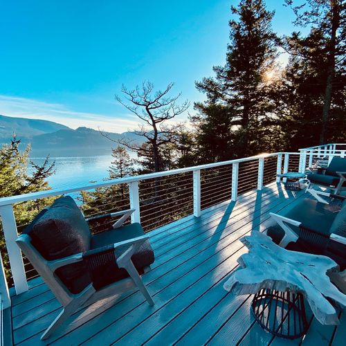 Amazing views of the surrounding East Sound and Crescent Beach area.