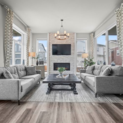 Spacious living room perfect for relaxing and gathering together.