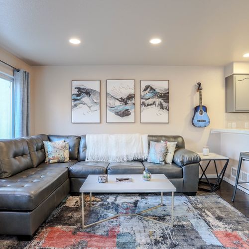 Let this cozy living space be your home away from home.