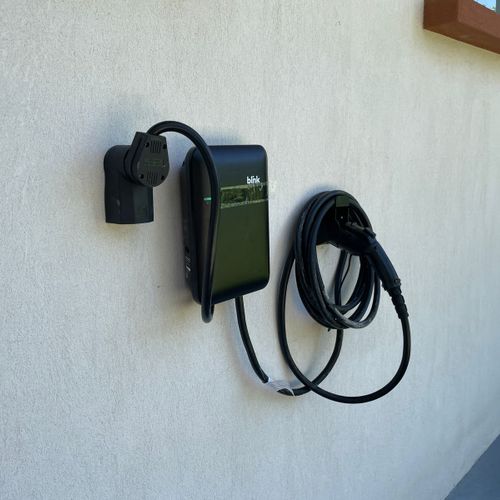 EV Car charger available and free to use.