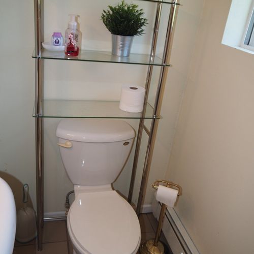 Bathroom #2: full bathroom with a walk-in shower.