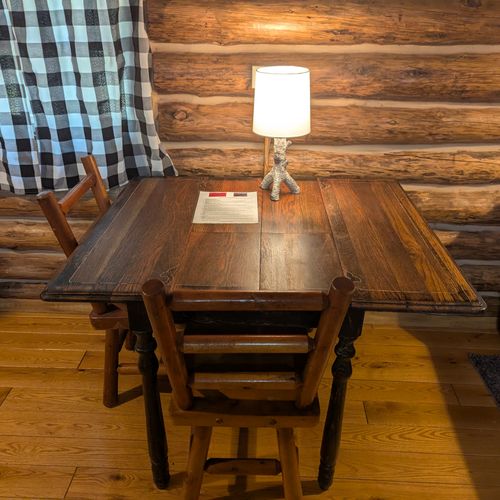 Dining room:  then dining room table