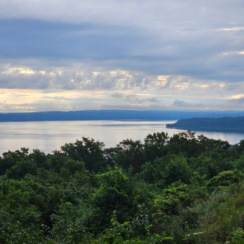 Exterior:   a view of crystal lake from the house