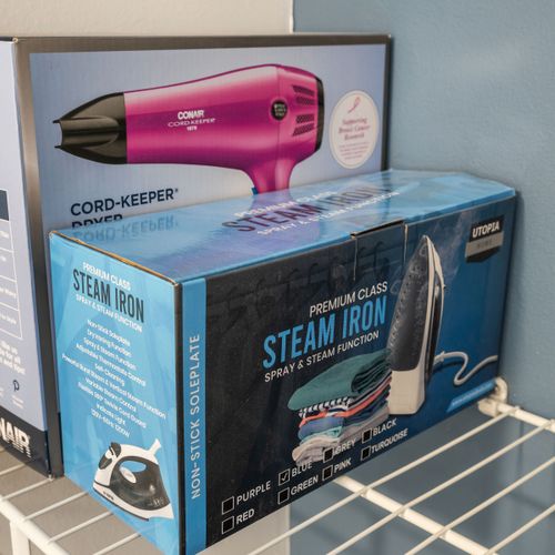 Conair hair styling kit included.