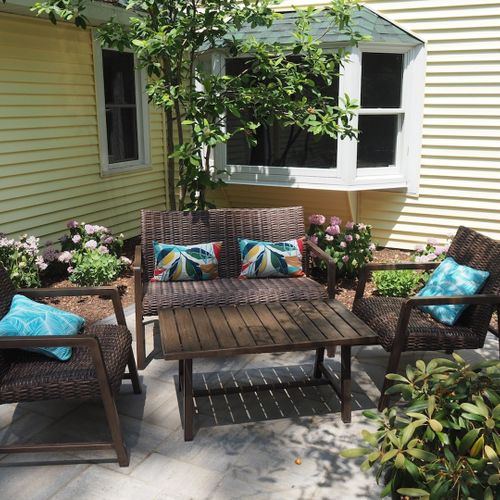 Exterior:  another little outdoor relaxing area.