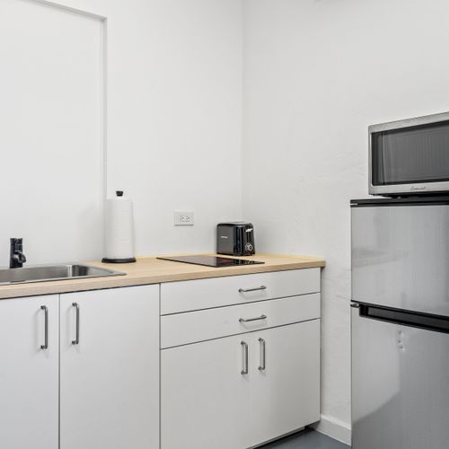 Sleek Dining Spot. Perfect for morning coffee & meals.