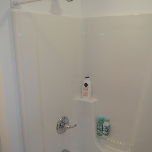 Bathroom #3 (lower level):  this is basically a full private bathroom for whomever is staying in the lower level bedroom.