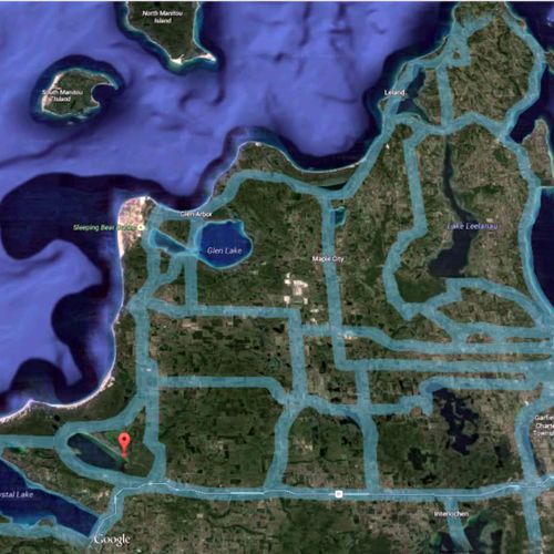 Exterior:  a high-level map of the area showing where the property is at.