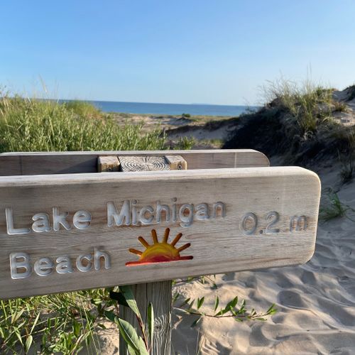 Photos from the area:  nearby lake michigan