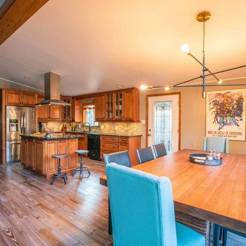 Dining room table for 8.