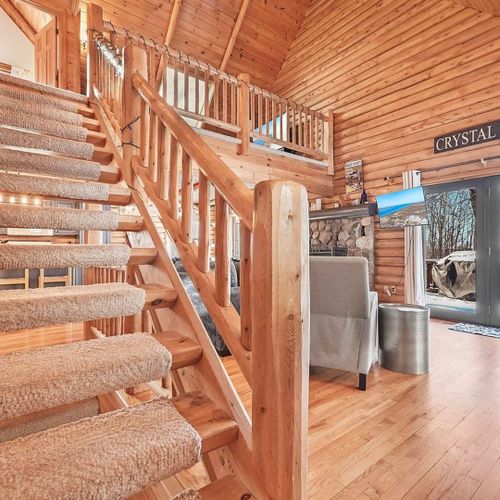Stairs:  stairway up to the second floor.