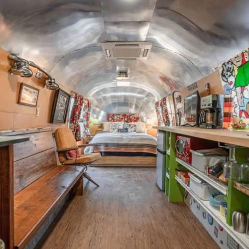 The Airstream comes equipped with AC to keep you nice and cool inside and heat as needed in the cooler weather