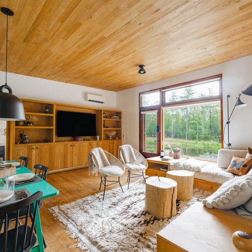 View of the other side of the living and dining area