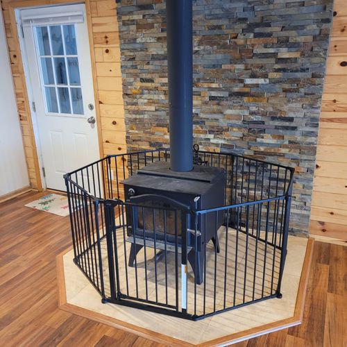 Living room#1:  the wood fireplace, which is not available for guest usage