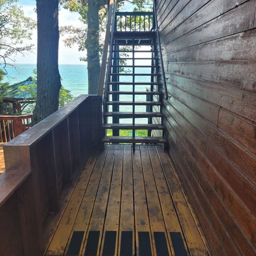 Exterior:  some of the stairs up to the apartment