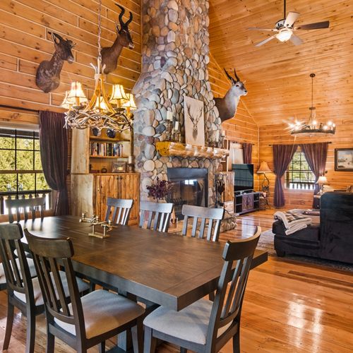 Overall:  the lovely dining area with seating for 8 adults.