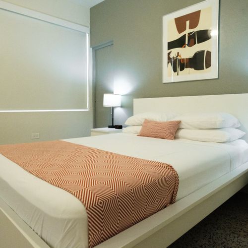 Sink into the luxurious comfort of our bed, adorned with soft linens and ample pillows, guaranteeing you a rejuvenating and peaceful night's rest.