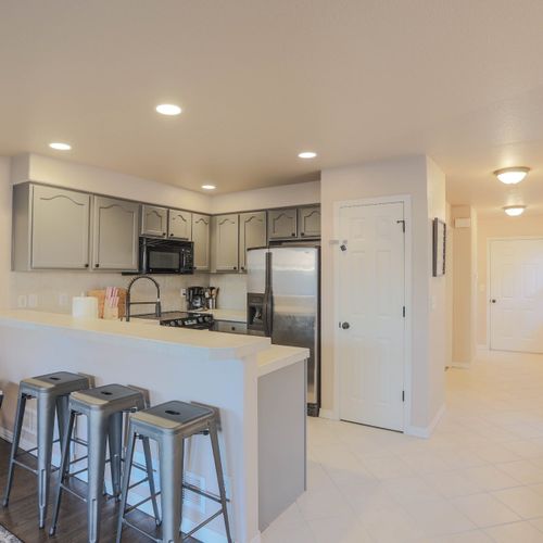 Uncluttered design meets warm, inviting light.