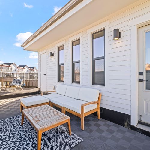Stylish balcony seating creating an inviting spot to relax and enjoy views