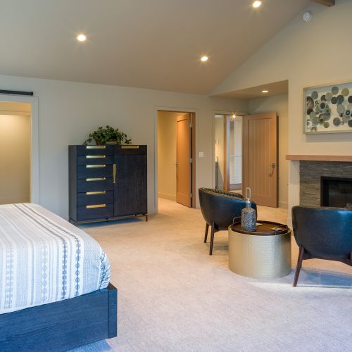 Large walk-in closet and ensuite bathroom in the Main Suite.