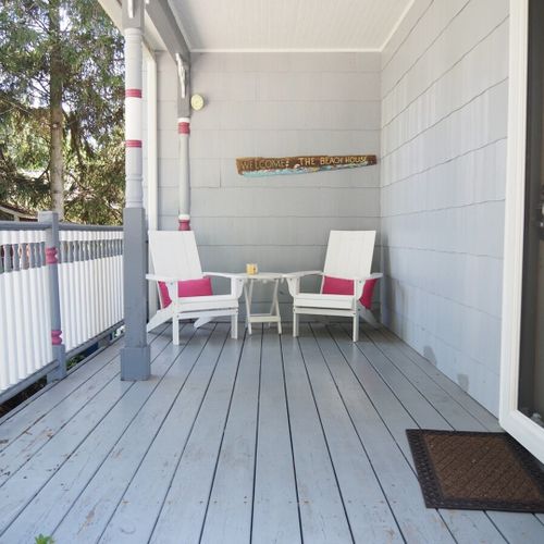 Exterior:  the front porch