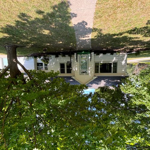 Exterior:  another photos of the front of the home in summer
