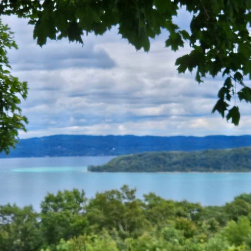 Exterior:   a view of crystal lake from the house