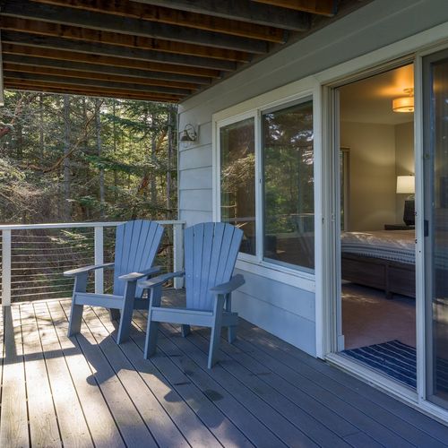 Private balcony off of the guest bedroom.