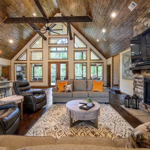 The main level has an open floor plan!