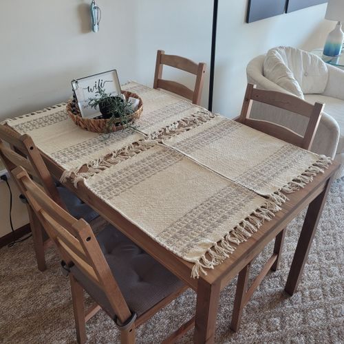 Dining area:  the condo has a dining table and chairs for 4 adults.