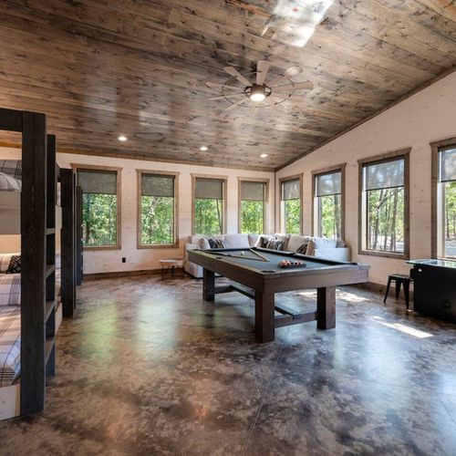 The game room/bunk room.,