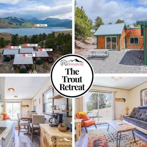 Embrace serenity and adventure at trout retreat cabin—your cozy alpine haven amidst majestic peaks and twin lakes splendor!