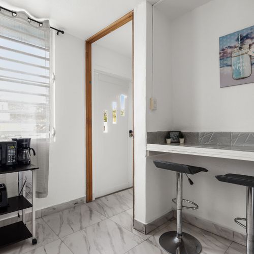 Modern furniture for a comfortable stay.
