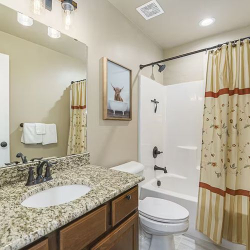 Full bathroom with shower+ tub combo  #3