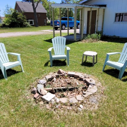 Overall:  the backyard bonfire ring.