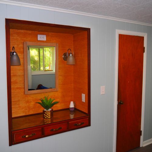 Bedroom #2 (second floor):  large upstairs bedroom with queen-size and twin bed.