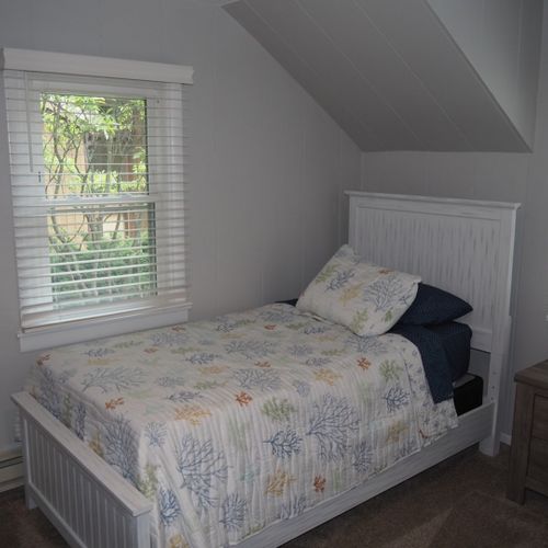 Bedroom #6 (second floor):  has two twin beds, thus sleeping 2 people.