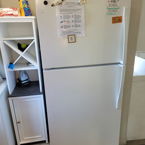 KITCHEN:  The kitchen refrigerator.